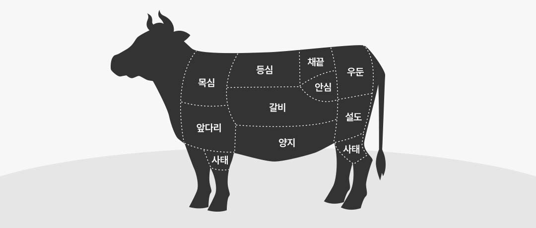 한우 부위 소개