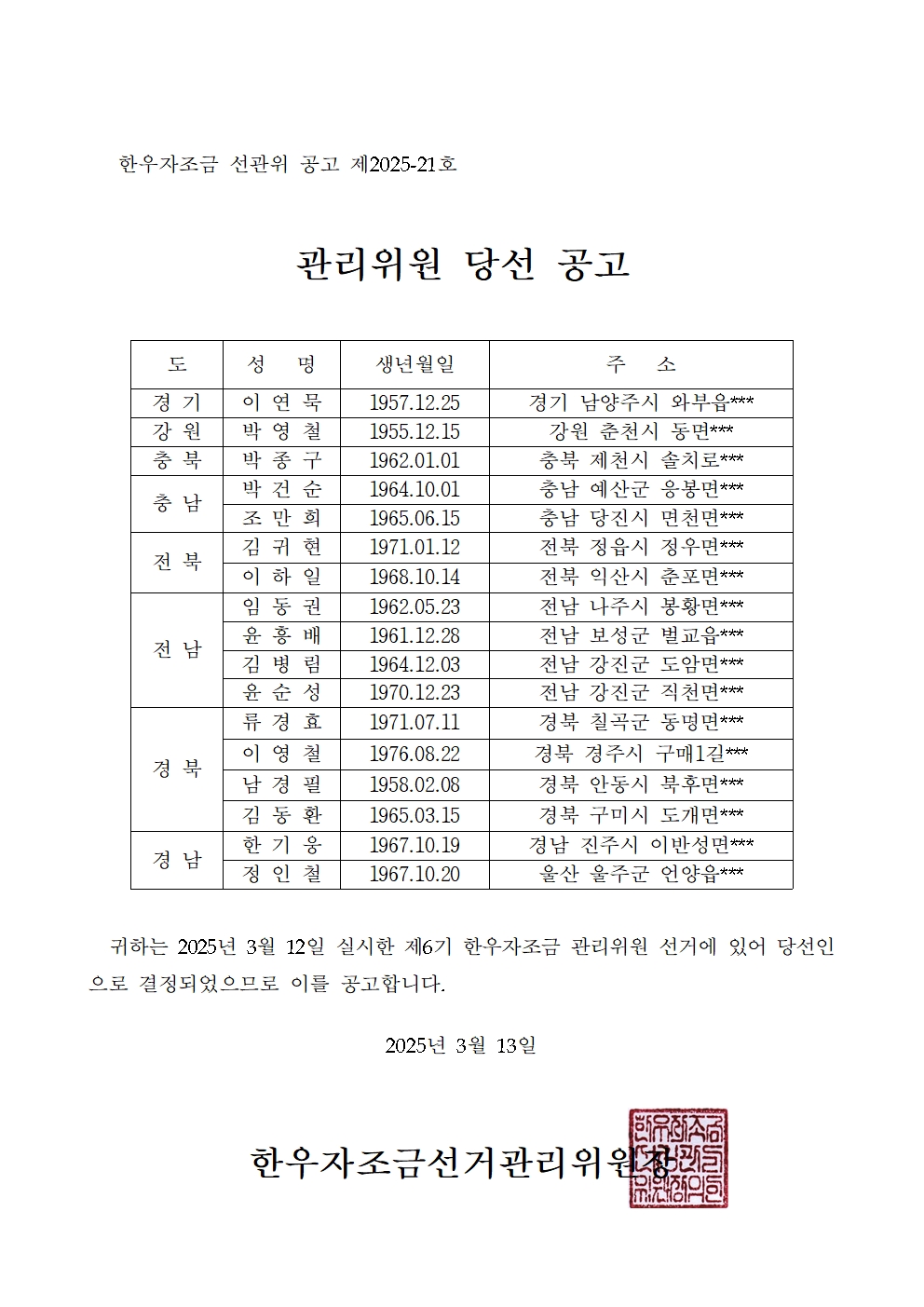 한우자조금관리위원회