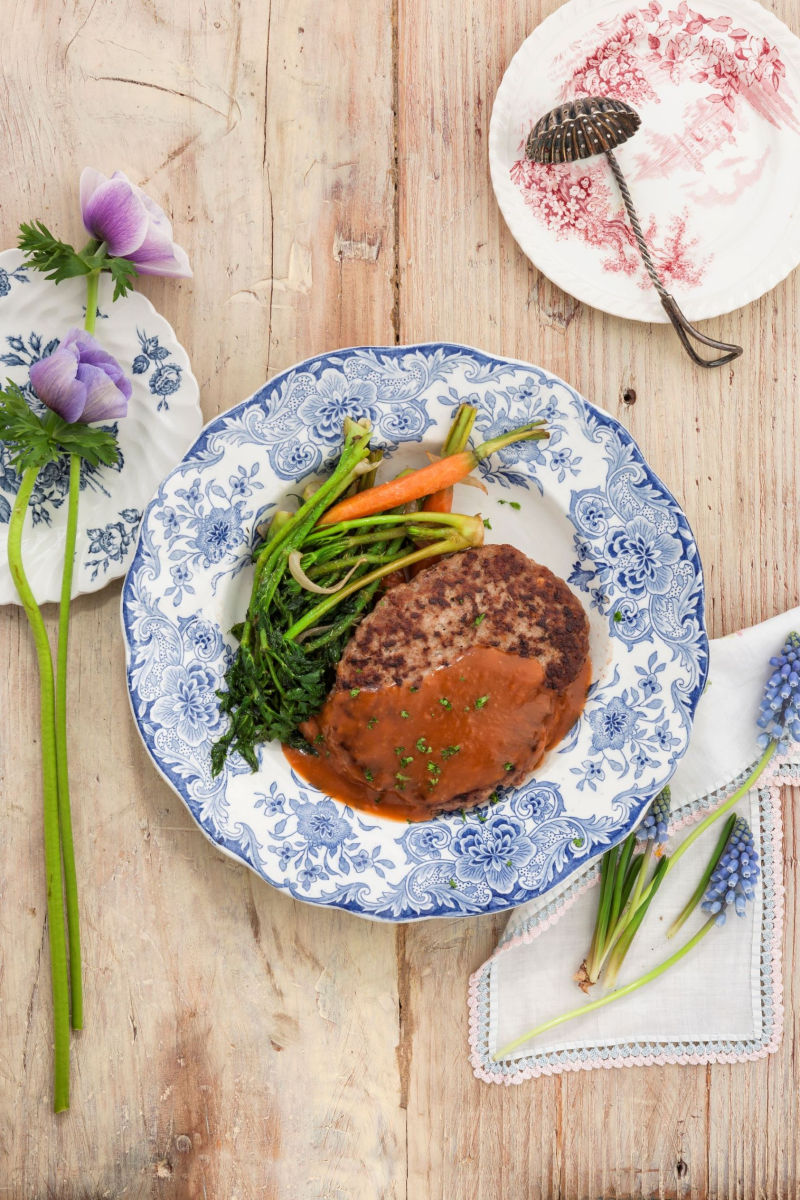 한우 두릅 스테이크 한우 두릅 스테이크